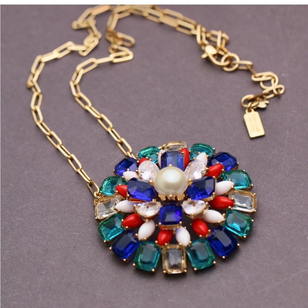Kate Spade Fireworks Floral Statement Necklace